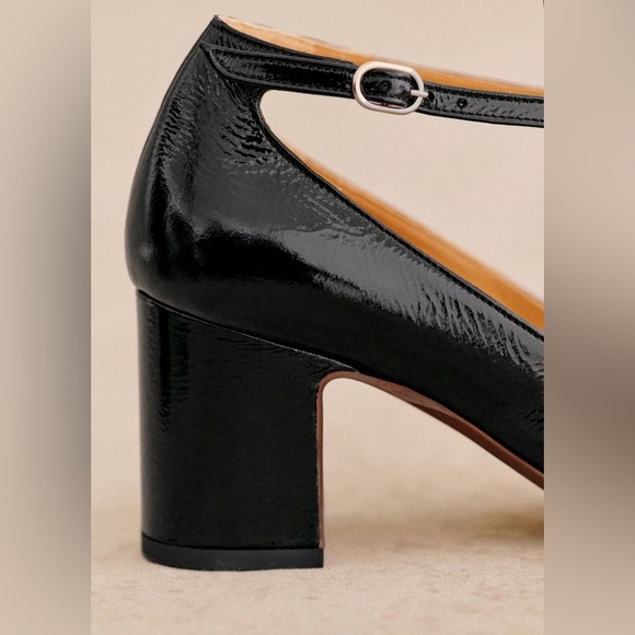 Sezane Marcie Babies Mary Jane Heels Black - Picture 5 of 9